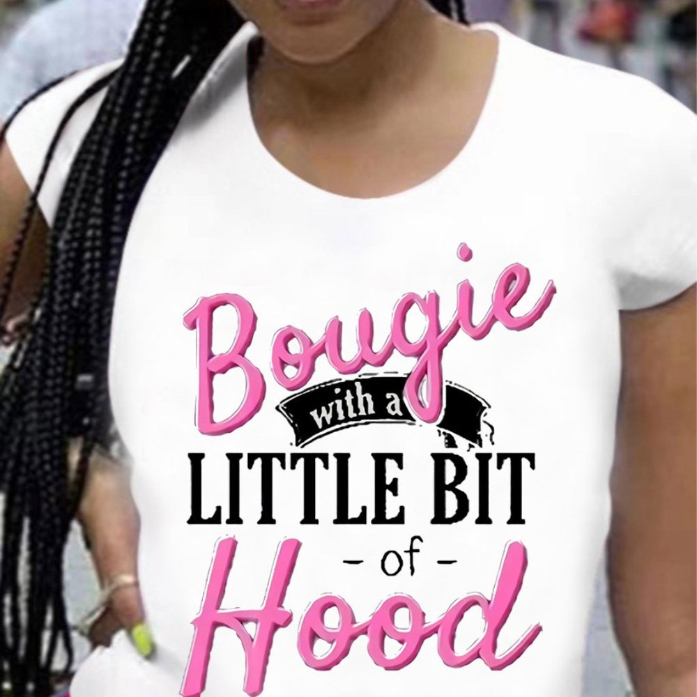 5/25$     NEW     Bougie w/a lil bit of Hood Tee